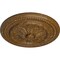 Ekena Millwork Chester Ceiling Medallion (Fits Canopies up to 2 1/4"), 15 3/4"OD x 1 7/8"P, Smokey Topaz Crackle CM15CHSTC - alternate 2